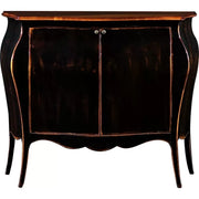 Madia credenza shabby legno nero/naturale l.120 p.54 h.94 (2146) - Mobili 2G