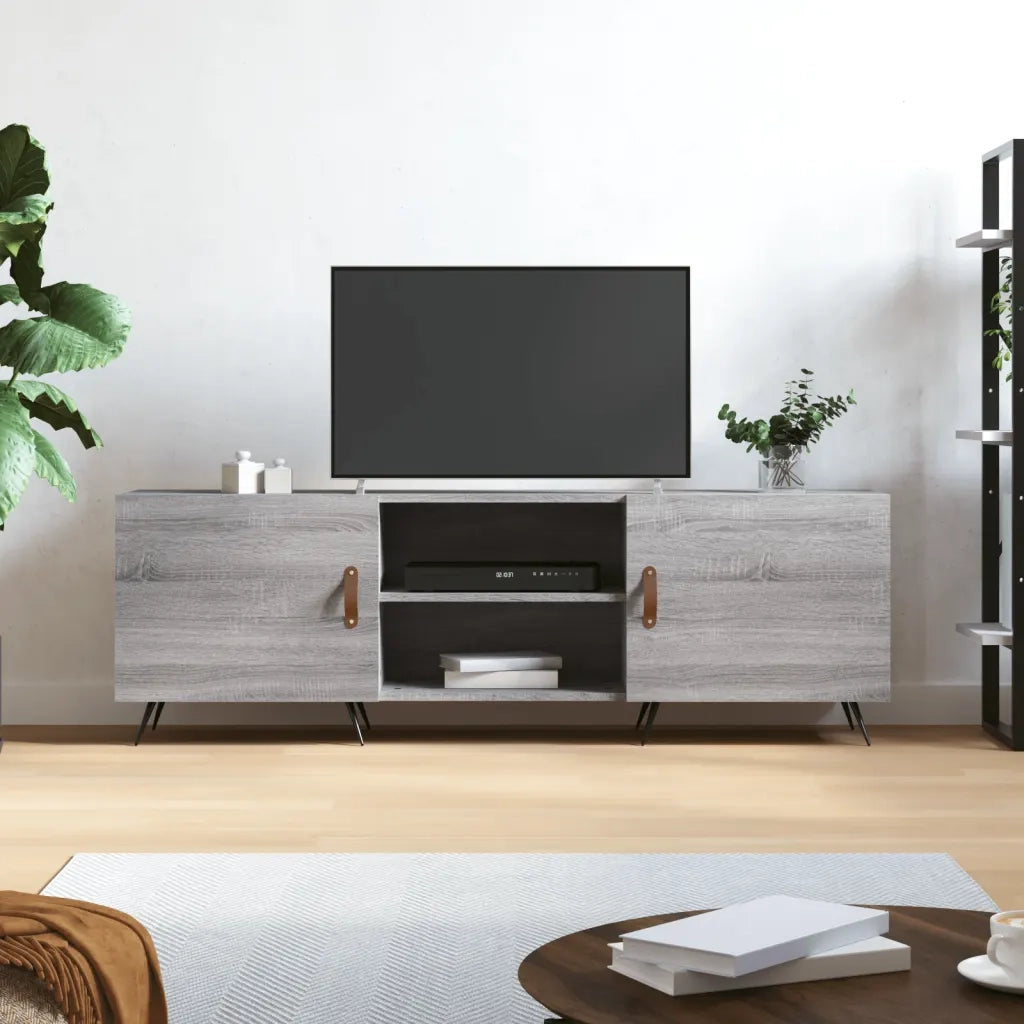 Mobile Porta TV-Mobile per TV-Credenza TV Grigio Sonoma 150x30x50 cm in Legno Multistrato 903387
