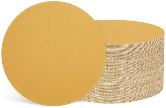 Schuurschijven plus 100 pezzi | 125 mm | Korrelgrootte 220 | Haak e anello | Schiacciasassi eccentrici | Lavorazione del legno, auto, metallo, oro