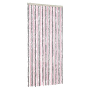 Tenda Antimosche Grigio Argento e Rosa 90x200 cm in Ciniglia CFW1217187