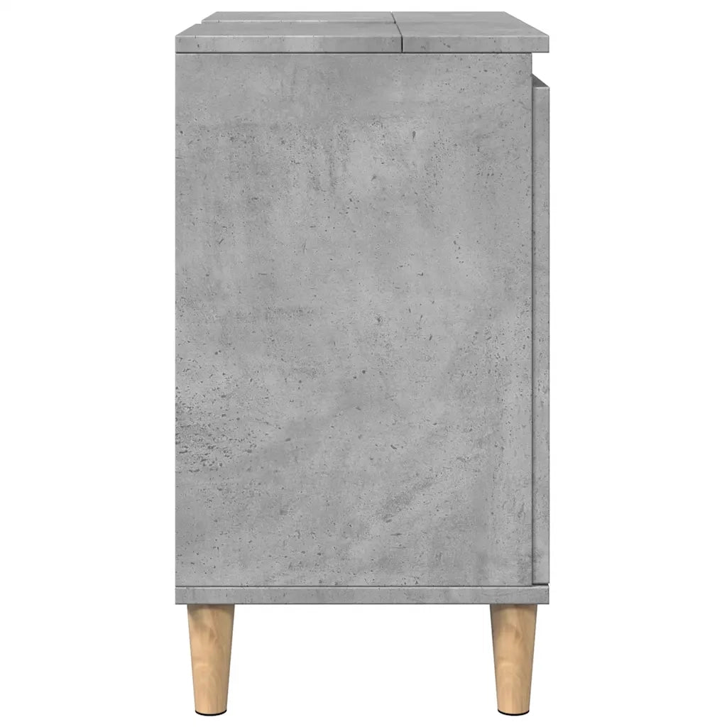 Mobile Lavabo Grigio Cemento 58x33x60 cm in Legno Multistrato