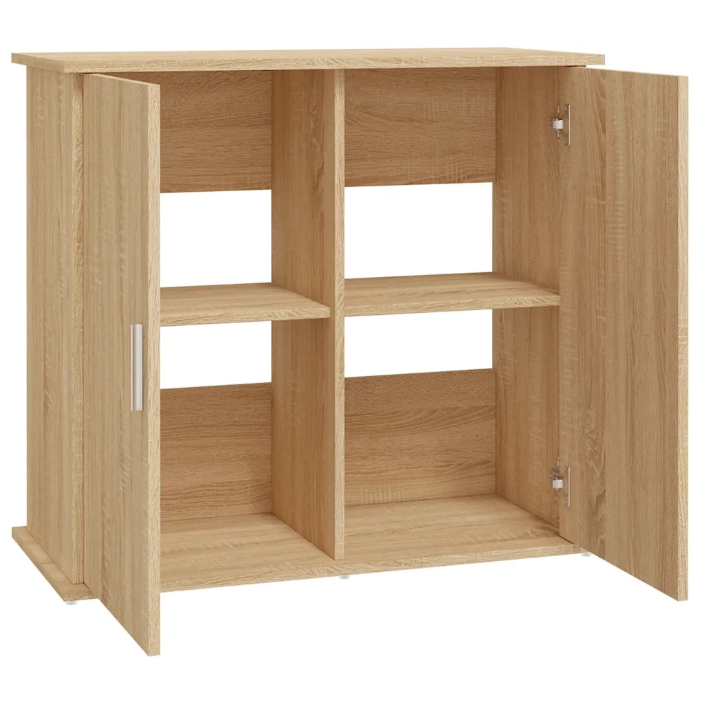 Supporto per acquario in rovere Sonoma 81x36x73 cm in legno ingegnerizzato 833626