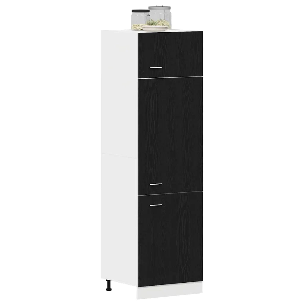 Armadio pensile Lyon Rovere Nero 60 x 31 x 207 cm
