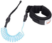 Corda in PU 5 mm - Leva con anello singolo regolabile - Lunghezza 1,5 m - Resistente e leggero - Adatto per tavole da SUP e surf - Corda per tavole da paddleboard