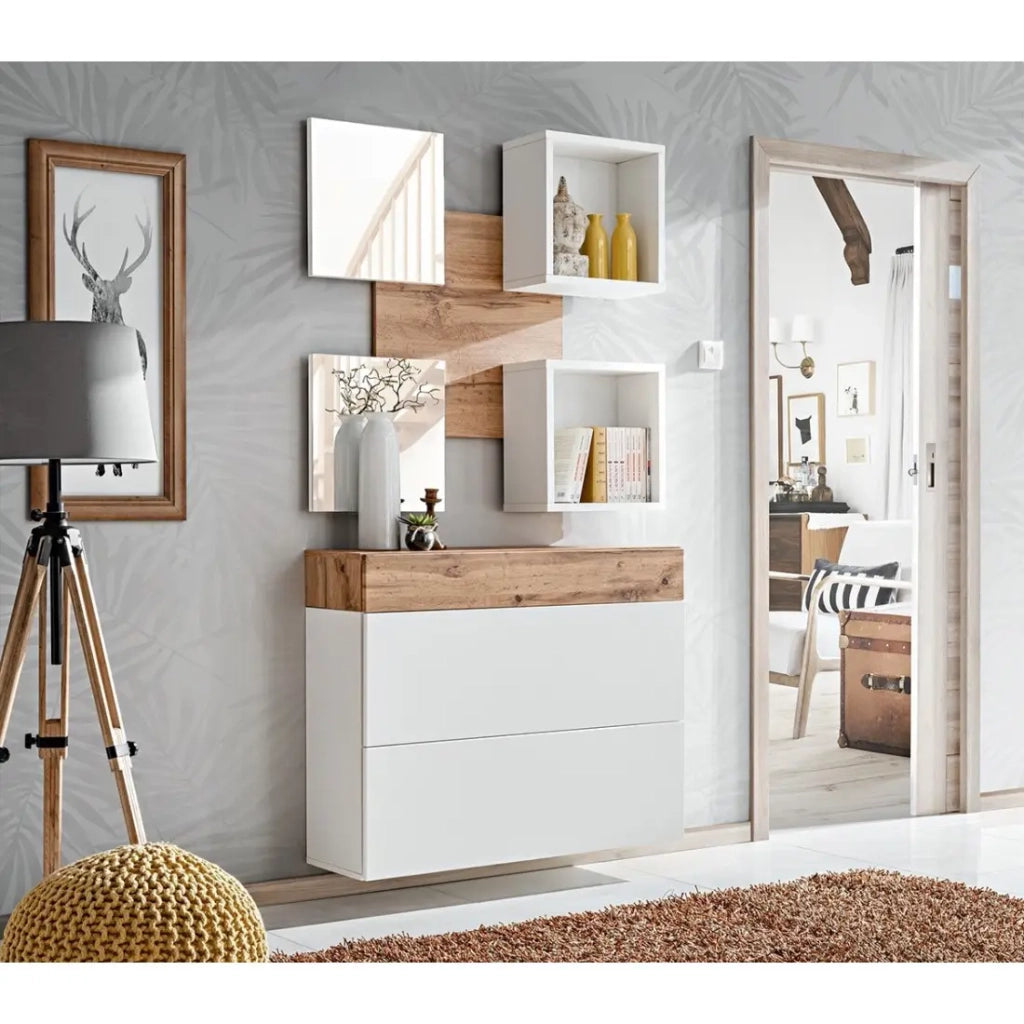 Mobile d'ingresso - TORTH 5 - Colori rovere e bianco