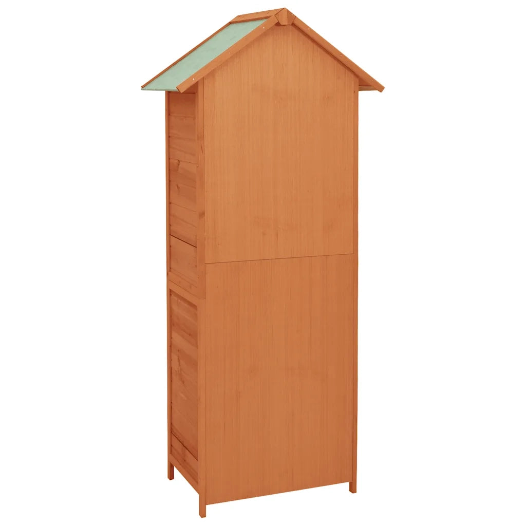 Armadietto da Giardino Marrone 42,5x64x190 cm