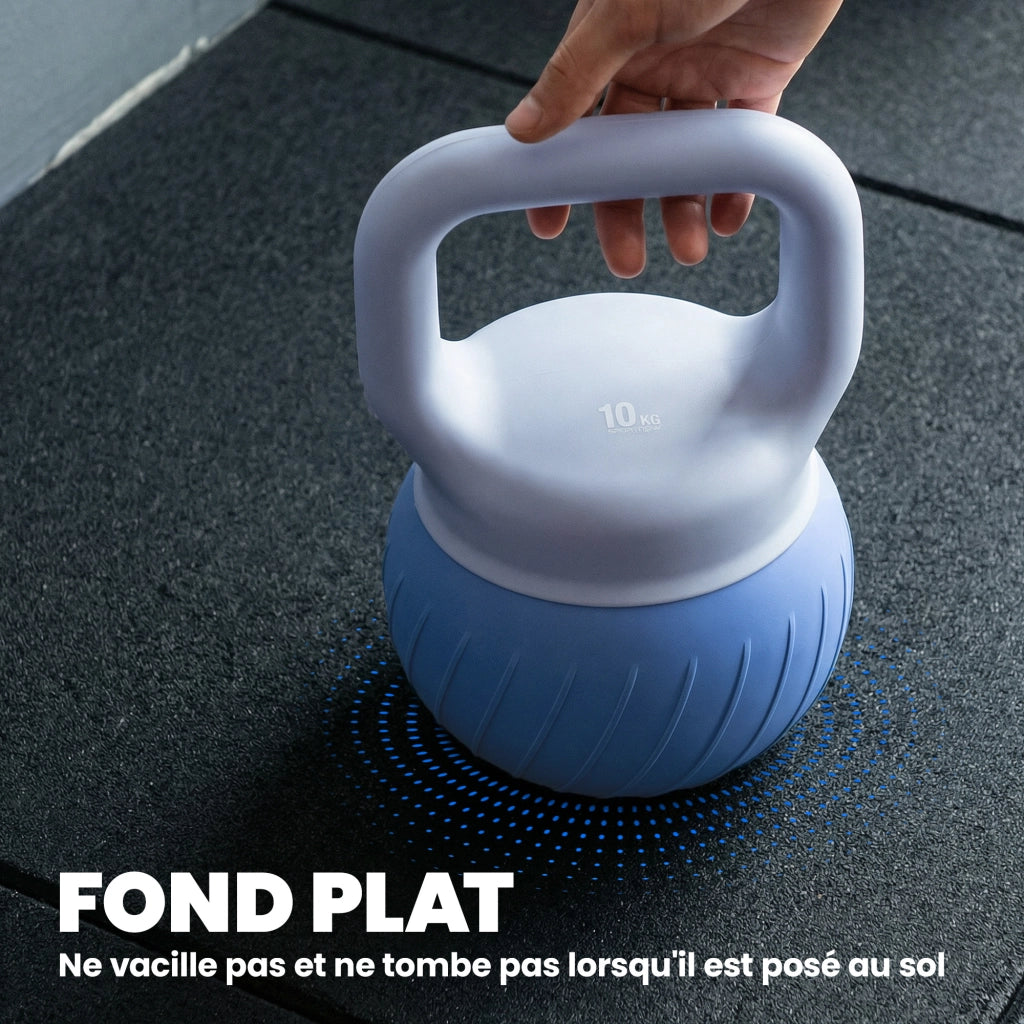Kettlebell 10 kg ¨C Xylo ¨C Impugnatura Antiscivolo Ergonomica, Blu