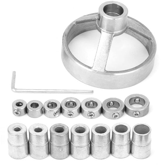 Kit di guida per la perforazione - Alta durezza - Regolatore di perforazione - Struttura di supporto per la perforazione in acciaio - Progetto di foro a vite - 7 punte di perforazione - Peso 418 g
