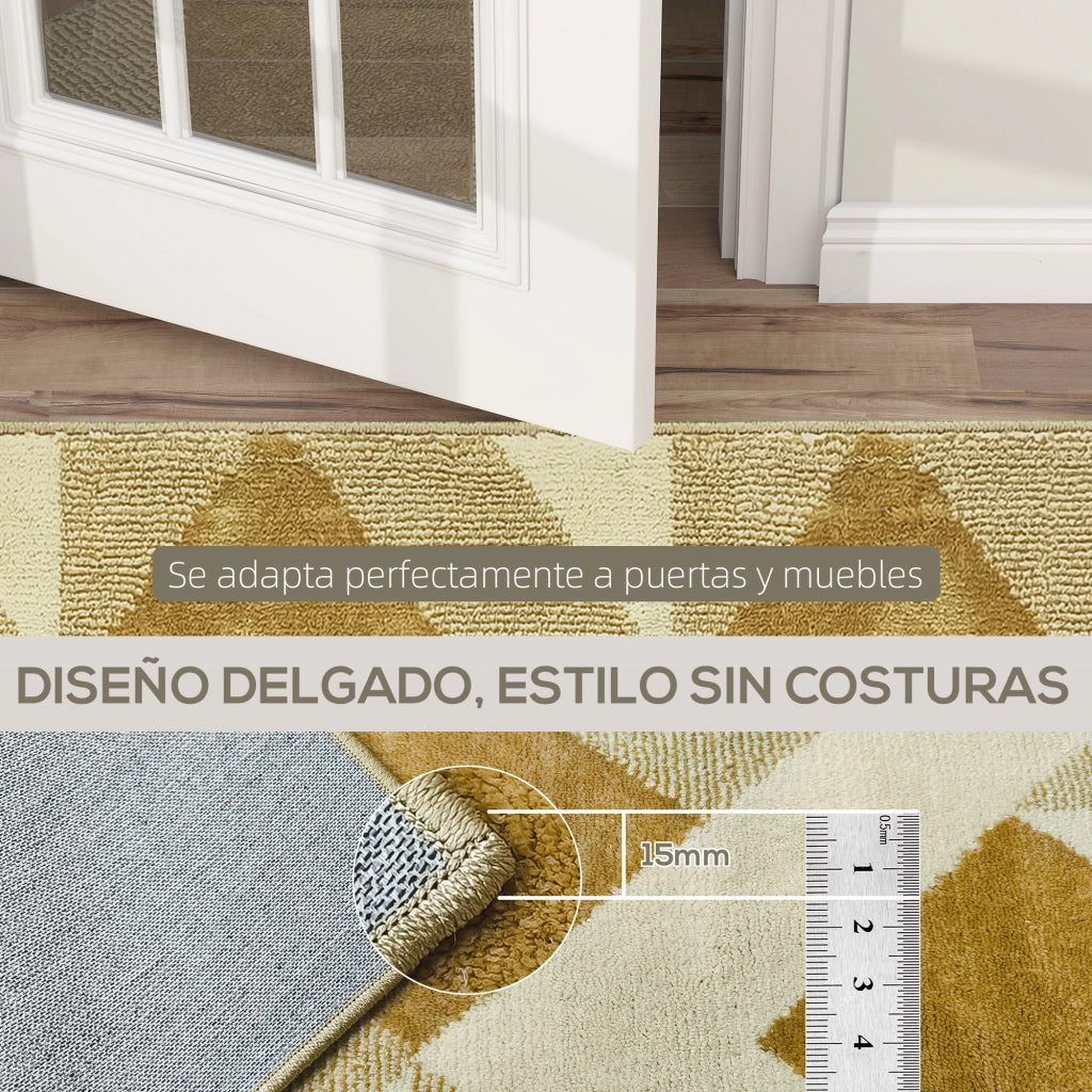 Tappeto Moderno Pelo Corto Lavabile ¨C zephmum ¨C 170x120 cm Crema