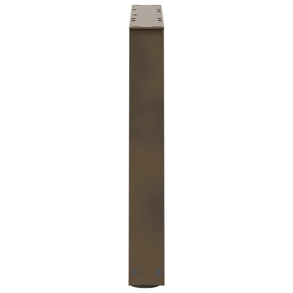 Gambe per Tavolino da CaffÃ¨ a Forma di V 2 pz Acciaio Naturale 60x(42-43,3) cm Acciaio