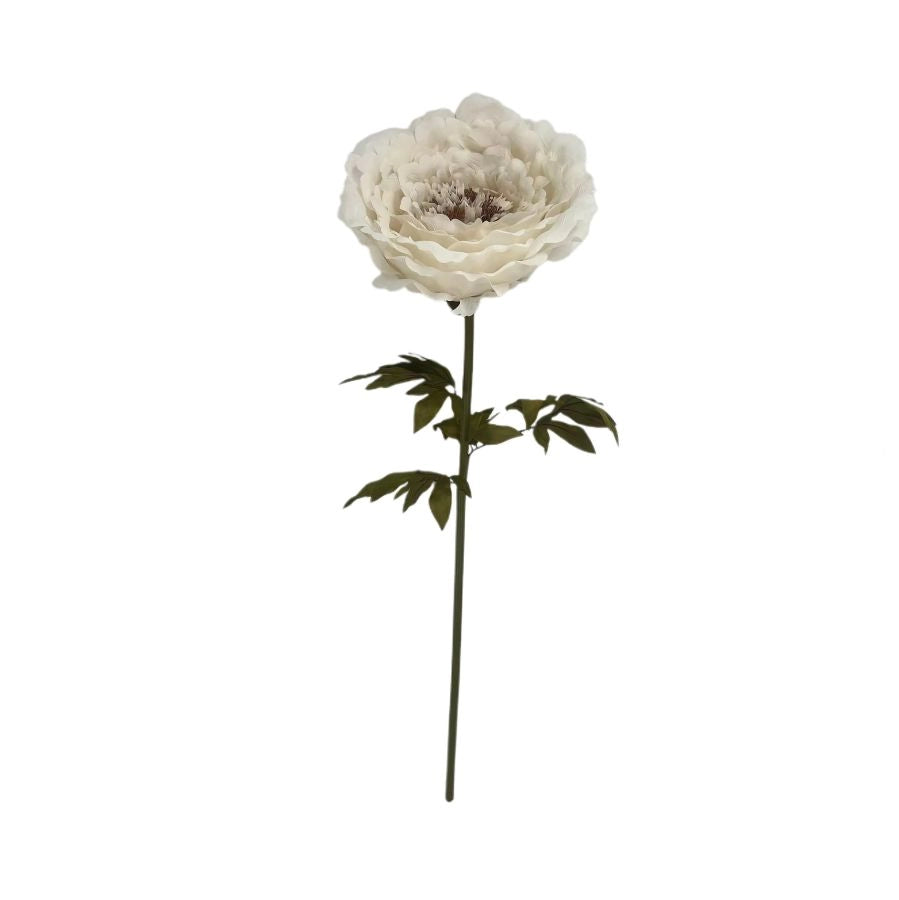 PEONIA AVORIO ARTIFICIALE IN TESSUTO PER COMPOSIZIONI E ALLESTIMENTI CHANTEL 130