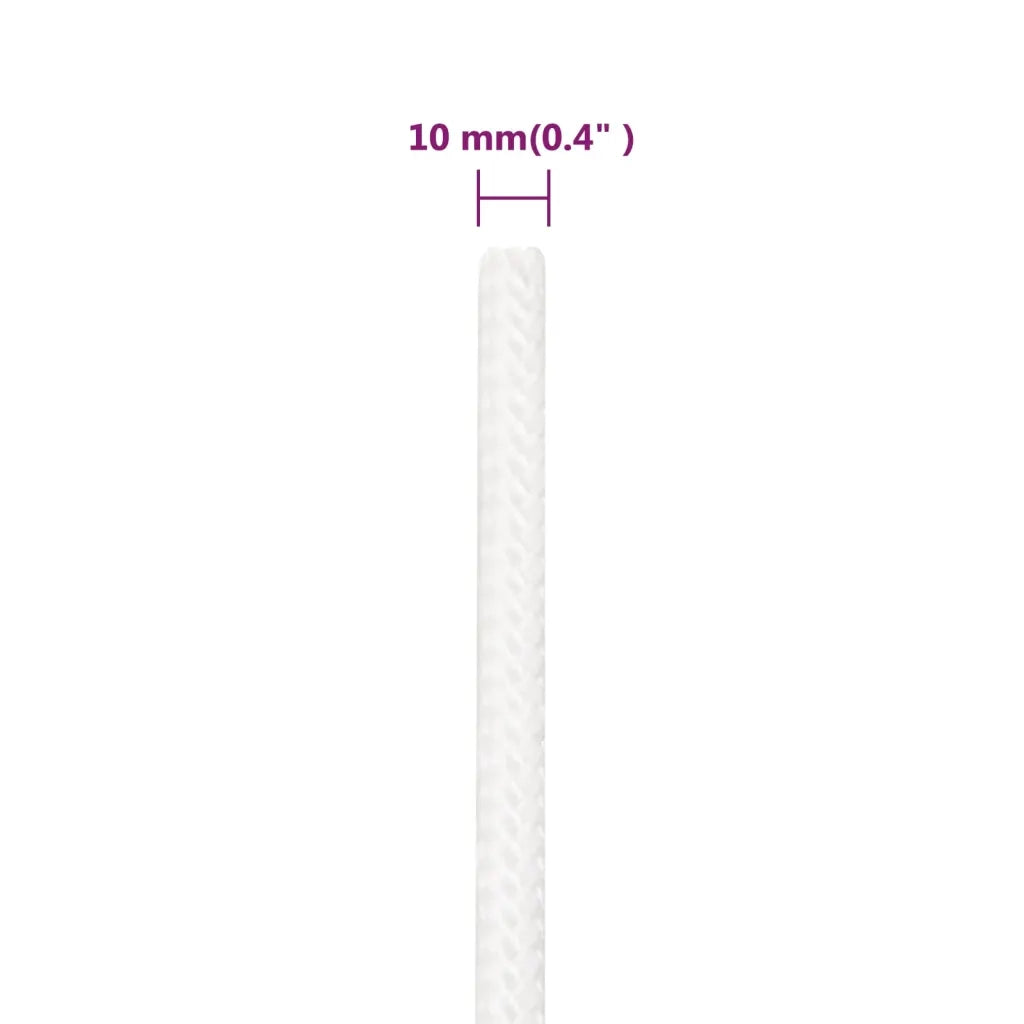 Corda per barca Completamente Bianca 10 mm 100 m in Polipropilene 152561