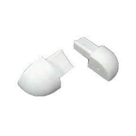 CAPSULE PER PROFILO 'JOLLY' H. 10 mm - bianco