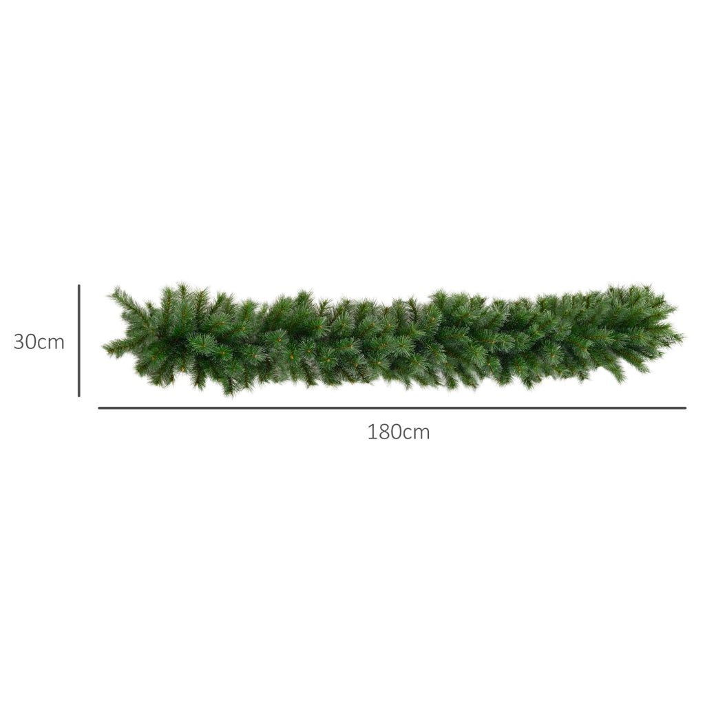 Ghirlanda Fiorita Artificiale per Decorazione ¨C zephmum ¨C Verde 1.8 m