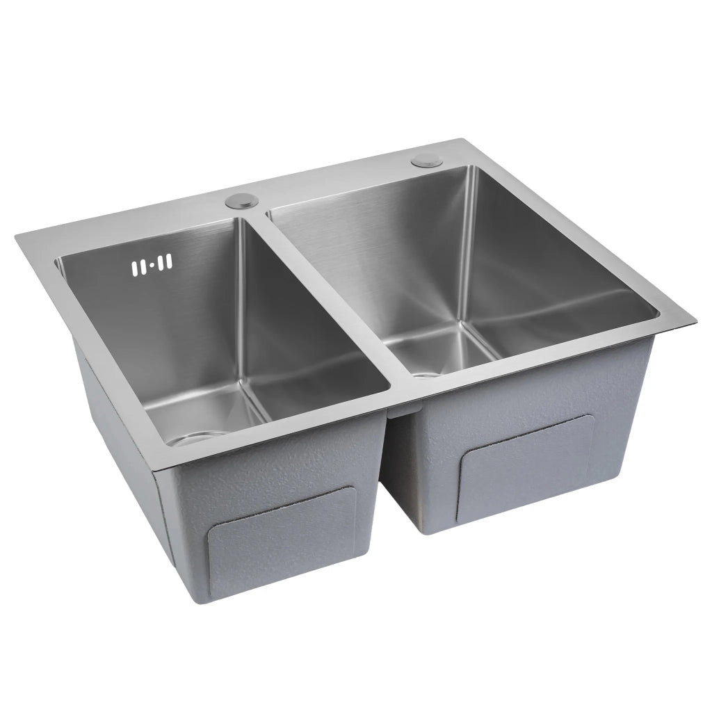 Lavello In Acciaio Toby Brush Steel senza rubinetto da cucina