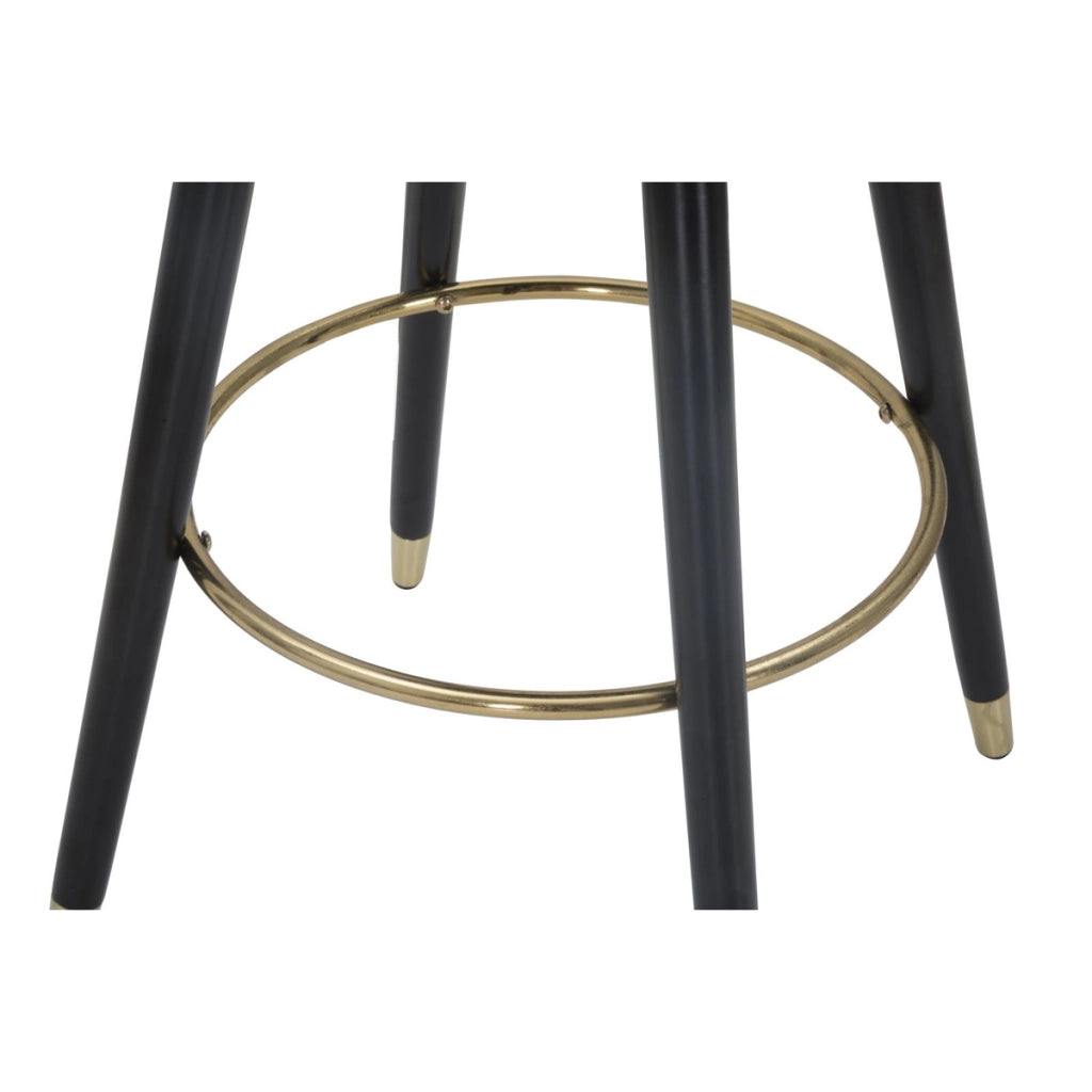 Sgabello Alto VKH429, Beige, Metallo, 55x56x104 cm