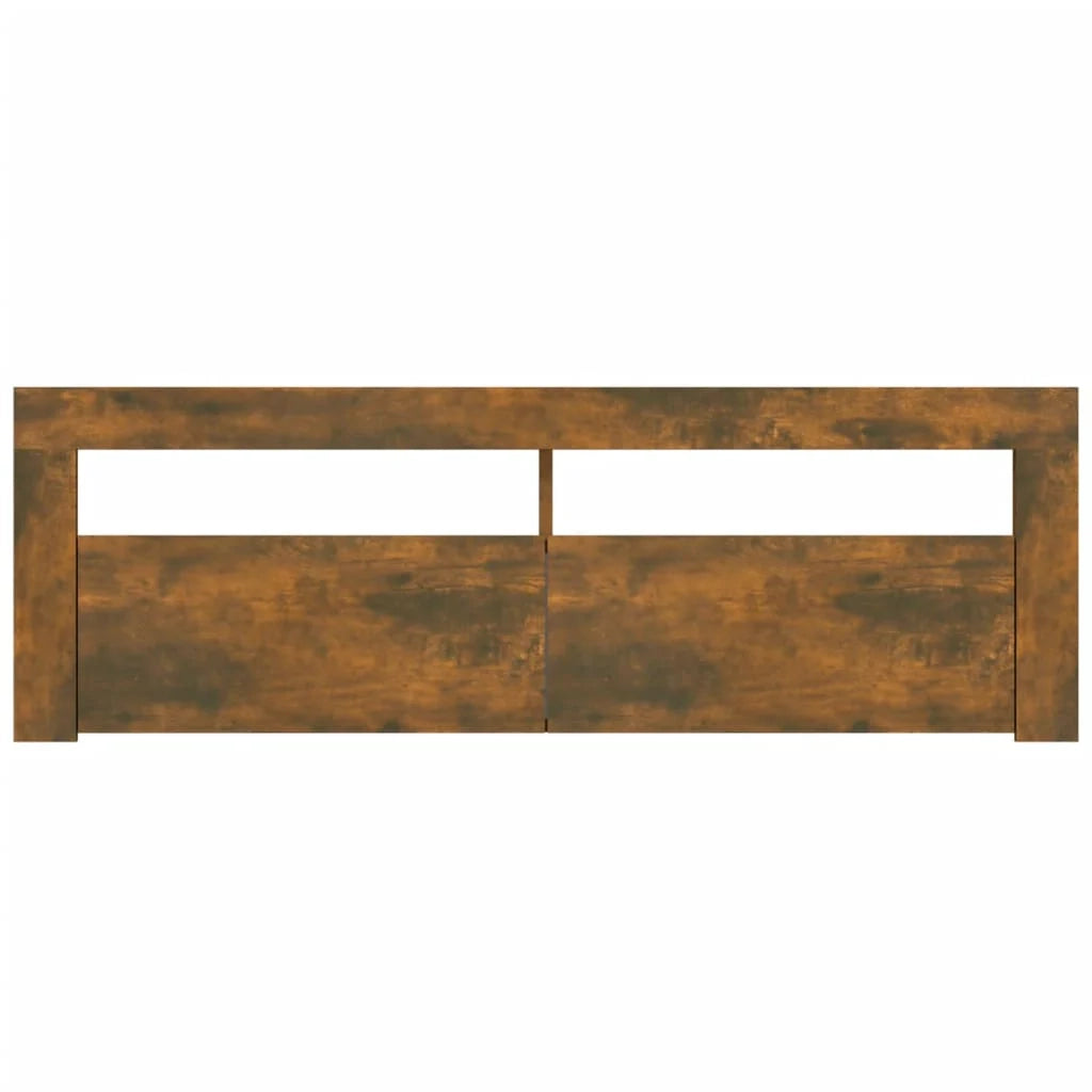 Mobile TV multimediale scaffale TV credenza mobile TV per sala da pranzo soggiorno camera da letto con luci a LED rovere affumicato 120 x 35 x 40 cm marrone 02_0026715