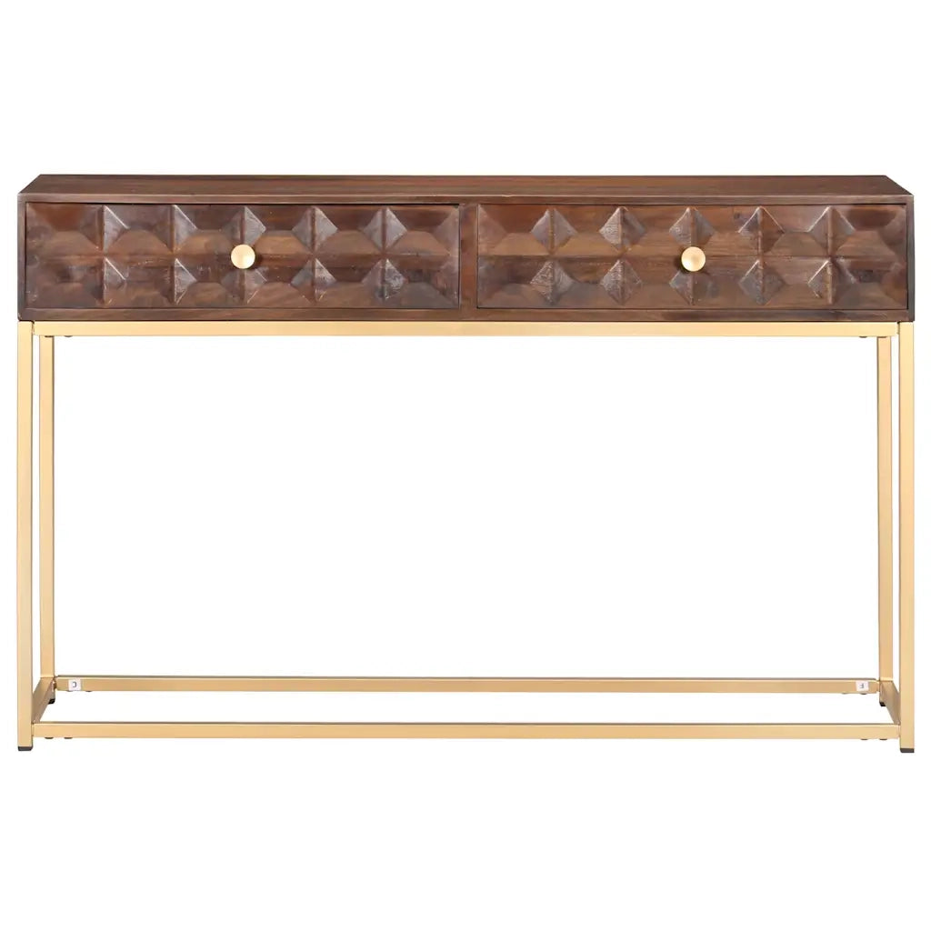 Consolle 122x36x75 cm in Legno Massello di Mango 323406