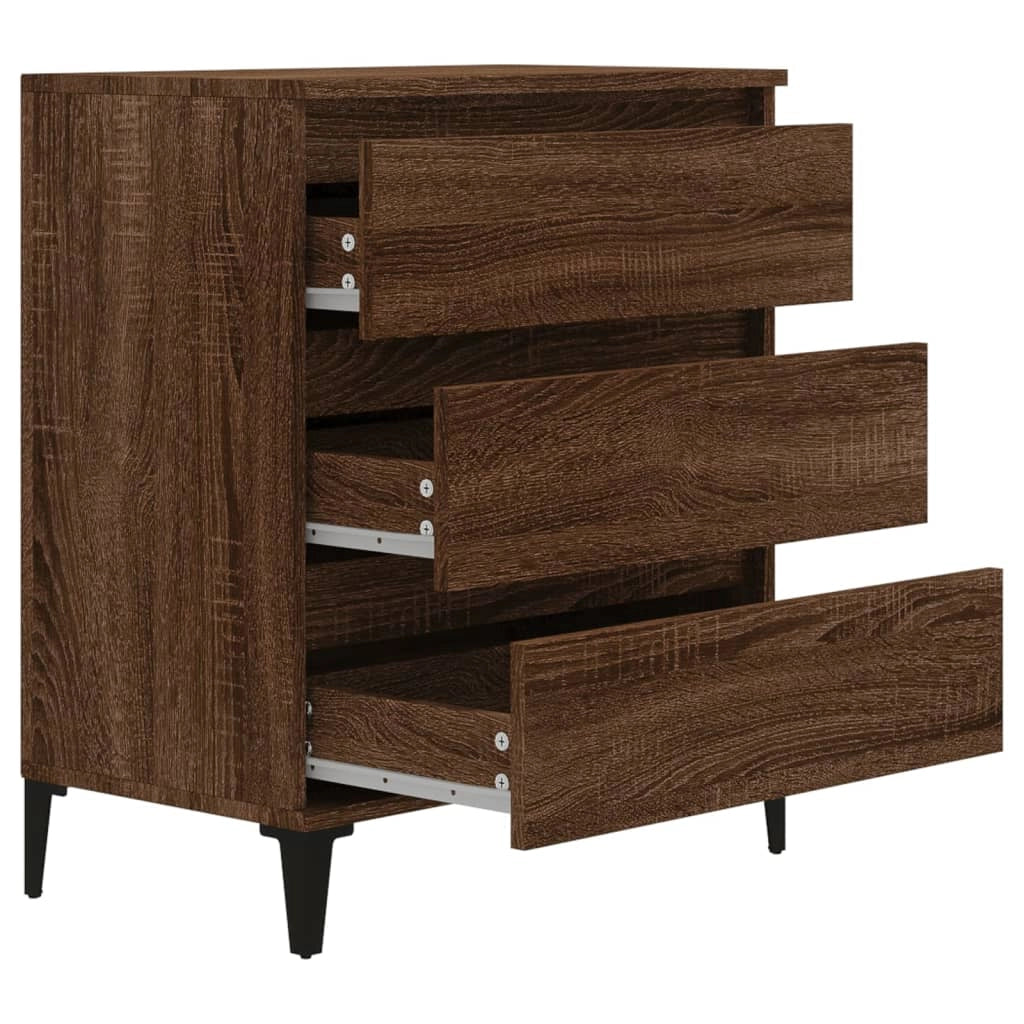 Buffet credenza cassettiera armadio mobile contenitore organizer per cucina soggiorno salotto 60 x 35 x 70 cm legno ingegnerizzato marrone 02_0031295