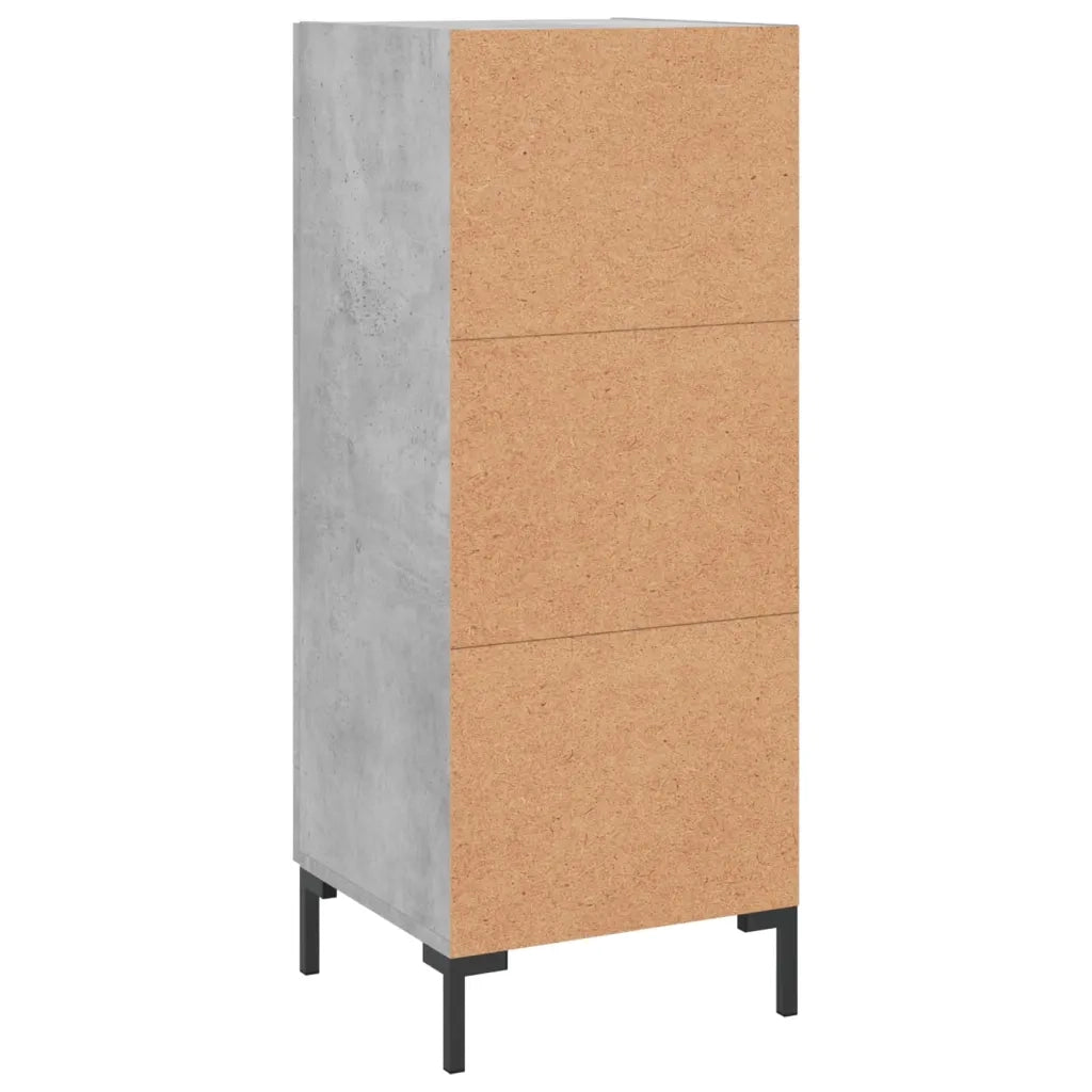 Credenza-Buffet-Armadio da cucina Grigio Cemento 34,5x34x90 cm in Legno Multistrato 521972