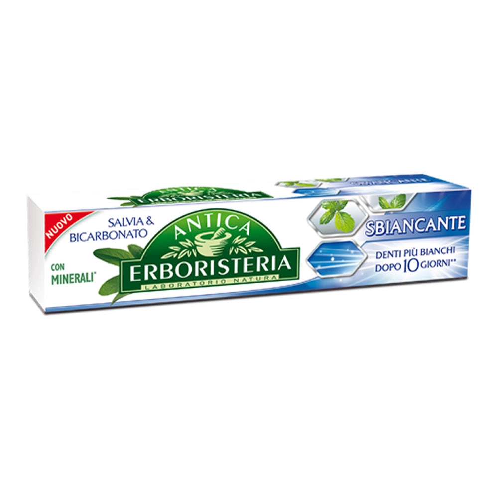 Multipack da 24 dentifricii antica erboristeria sbiancante con salvia confezioni da 75 millilitri ciascuna