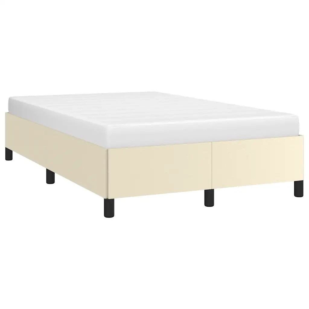 Giroletto senza Materasso Crema 120x190 cm Similpelle 379524