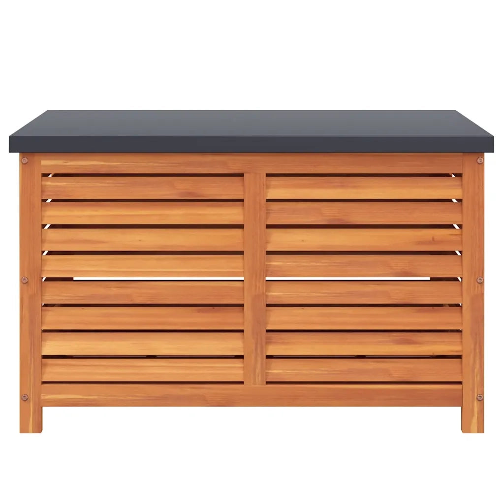 Contenitore da Giardino 90x48x55 cm Legno Massello di Eucalipto