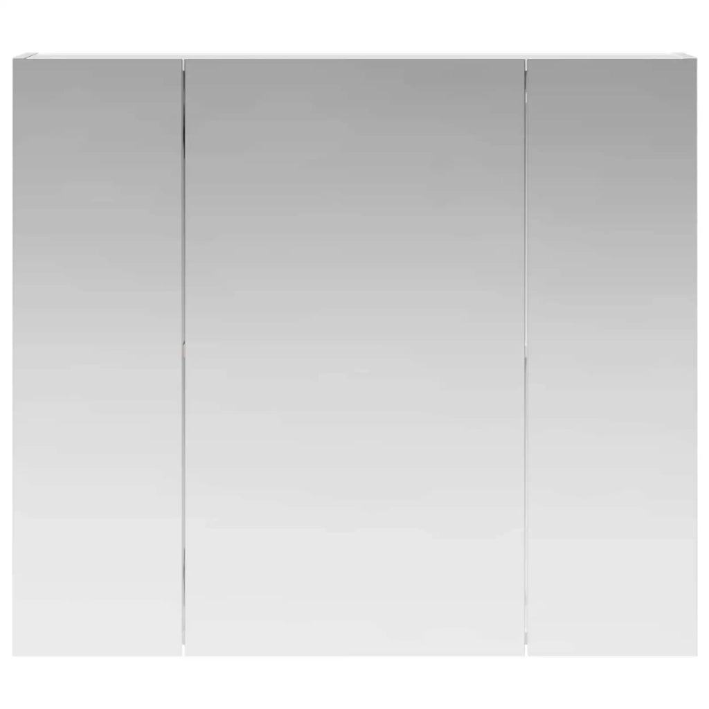 Mobiletto per specchio da bagno Bianco 80 x 14.5 x 70 cm