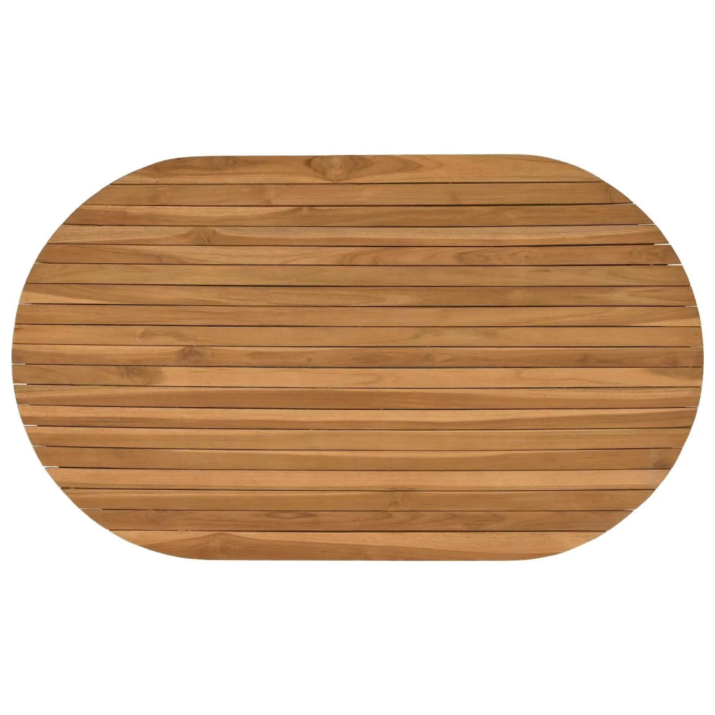 Piano del tavolo 120 x 70 x 3,5 cm Ovale Legno di teak solido 42033164