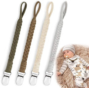 Kit di catenacciature in cotone - 4 pezzi - Clip antiscivolo - Asciugamano a tre angoli - Sicuro e facile da pulire - Porta catenacciatura