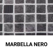 Rivestimento Liner Sopremapool Design In Pvc-p Armato H 1,65 X 25 M - 41,25 M² - Marbella Nero