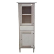 Vetrina 2 porte 1 cassetto legno grezzo 54x45x150 (738) - Mobili 2G