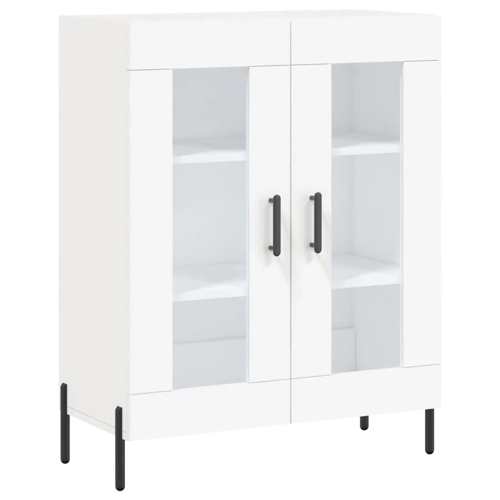 Buffet credenza cassettiera armadio mobile contenitore organizer cucina soggiorno salotto alto 69,5 x 34 x 180 cm legno ingegnerizzato bianco 02_0032737