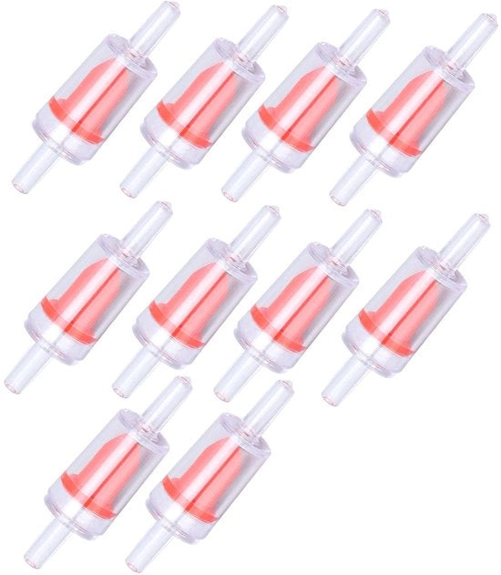 Valvola di ritorno 4 mm - Valvola di ritorno per acquario - 10 pezzi - Polipropilene - Prevenzione della reazione di ritorno