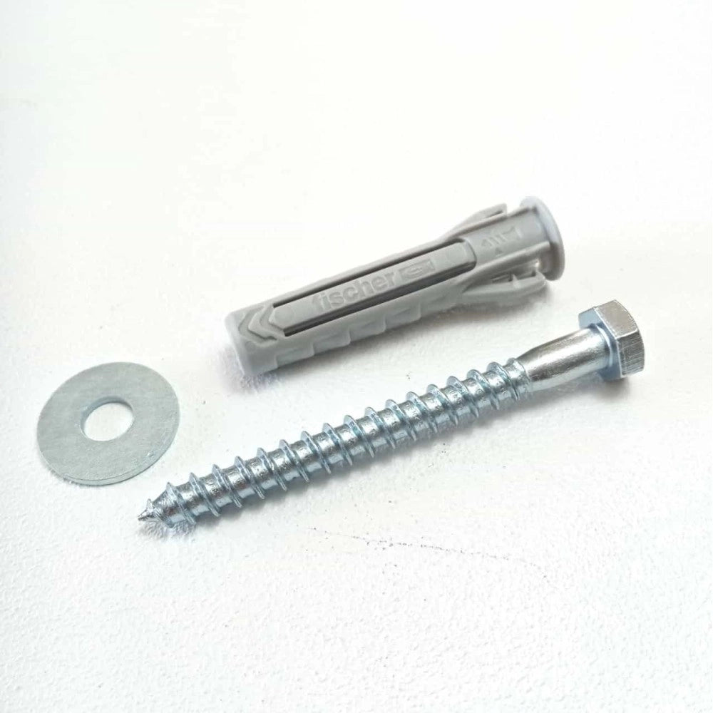 Tassello in plastica e vite te da 12 x 80mm - 2pz
