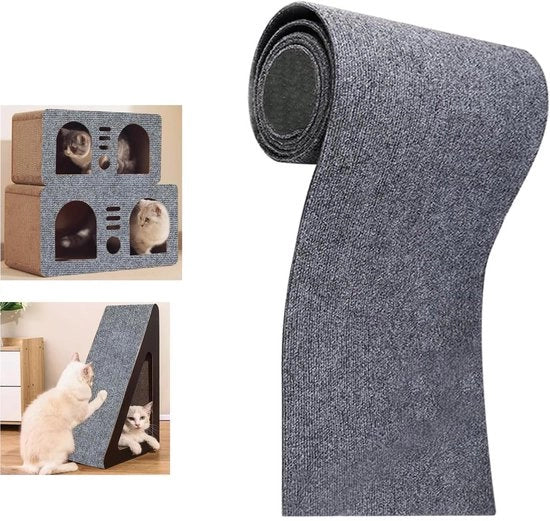 Mat per protezione da graffi, autoadesivo, tagliabile come schermo per graffi, protezione per muri, mobili e divani, per uso domestico (grigio scuro, 30 x 100 cm)