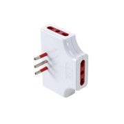 ROSI 78132 ADATTATORE PIATTO TRIPLO 10A 3PR BIP C/LIMIT- 1,0 pz