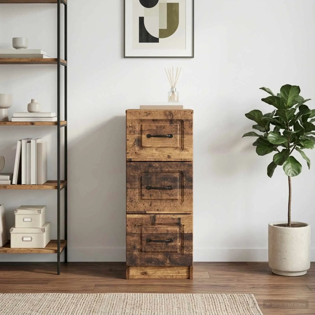 Mobile con Cassetti Legno antico 33 x 34,5 x 87 cm 895773