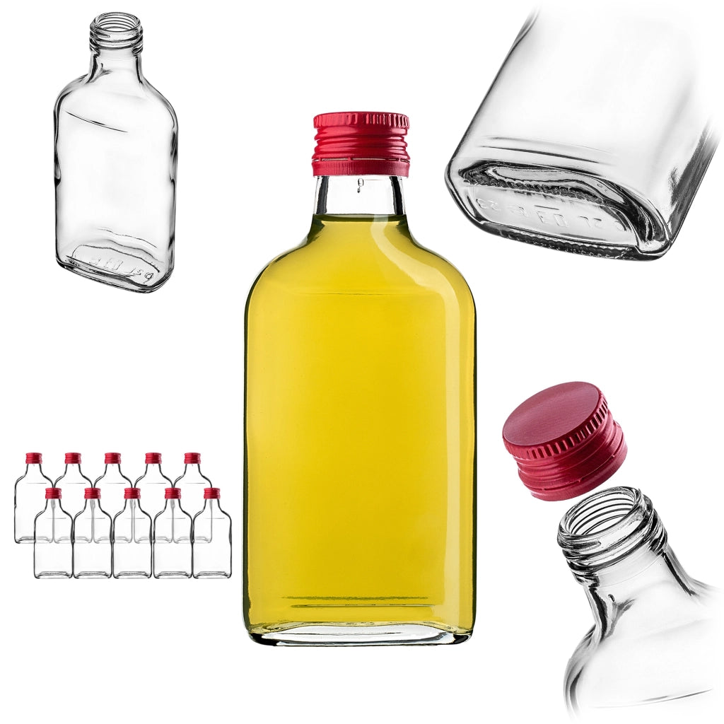 KADAX Butelka piersiówka 200ml BUT200 z zakrętką c