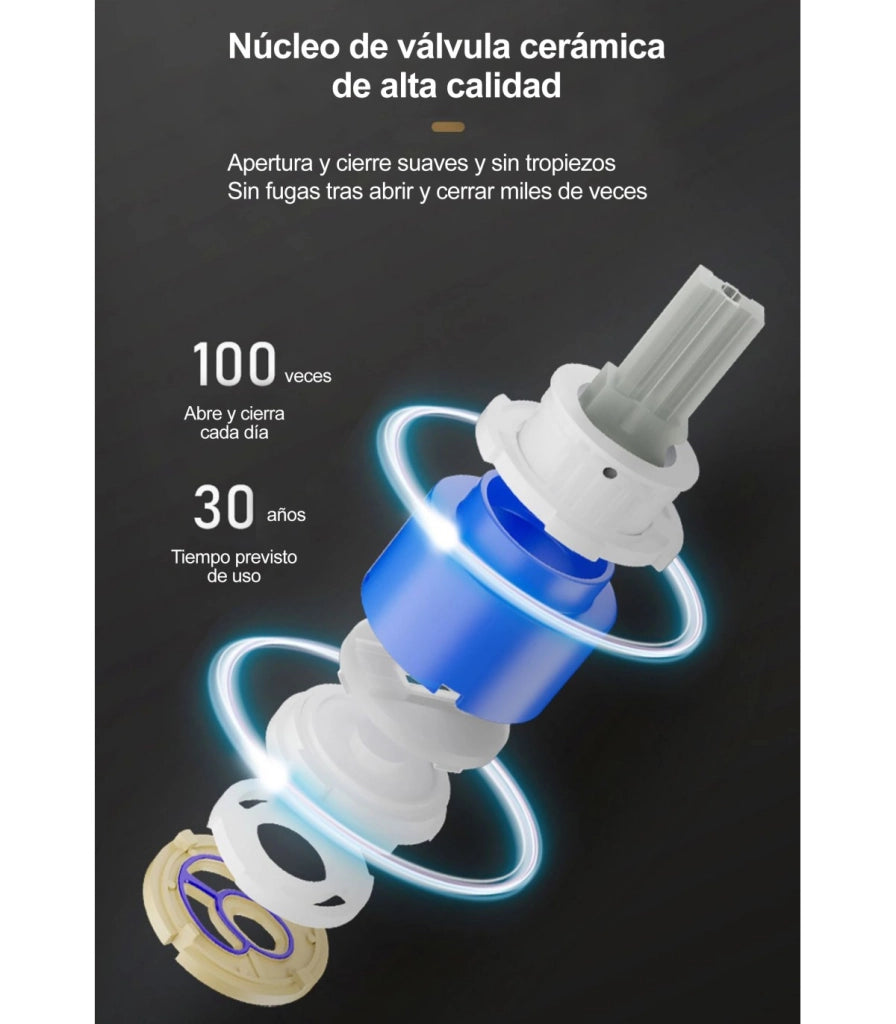 Rubinetto Lavandino Acqua Verticale LH-178 | Rame Massiccio | Estraibile | 2 Modi Acqua | Acqua Verticale per Risciacquo Dentale