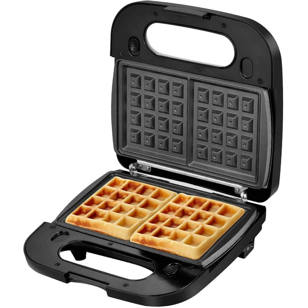 Trade Shop - Bistecchiera Elettrica Multi Grill Per Panini Waffle 500 Watt Doppia Piastra -