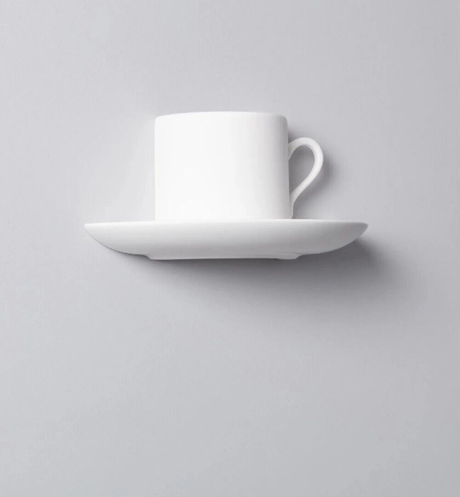 Applique in gesso dal design moderno forma tazza caffe attacco per lampadine G9