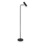 LÚZETE - LAMPADA DA TERRA IN ACCIAIO VERNICIATO NERO ADARA