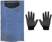 Maschera protettiva - Fleece respirabile - Impermeabile - Adatta per bicicletta/ski - Comoda - 43x24 cm - Maschera per viso