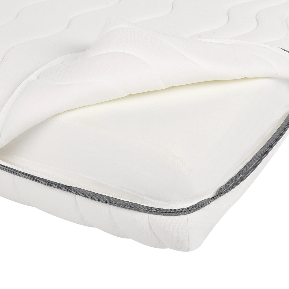 Materasso in Memory Foam bianco con tessuto grigio EU misura singola 90 x 200 cm Medio
