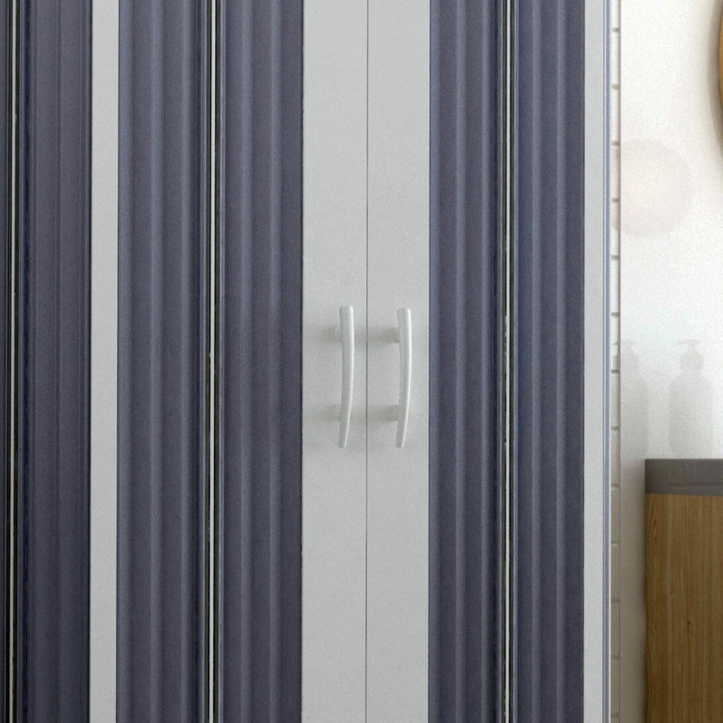 Box Doccia a 3 Lati in PVC 80x80x80CM H185 a soffietto con Apertura Centrale colore Bianco mod. Flex