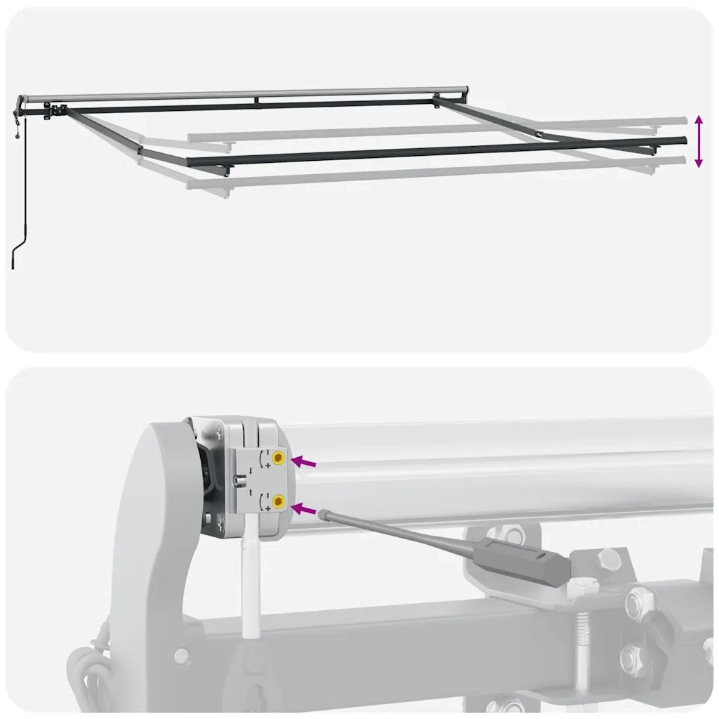 Tenda da Sole Retrattile Automatica Marrone 300x250 cm 3310203