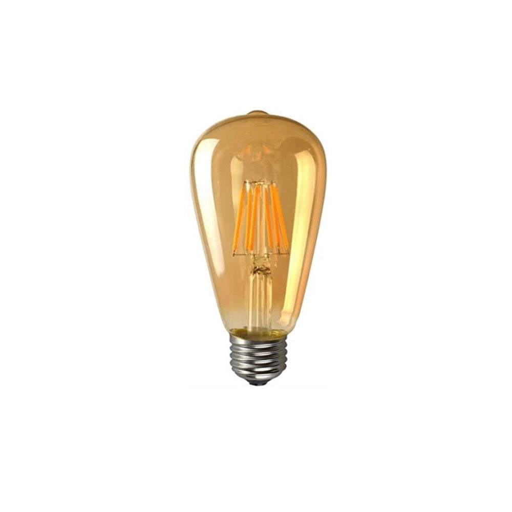 Lampadina LED vintage a filamento ST64 attacco E27 da 8w luce calda 2700K