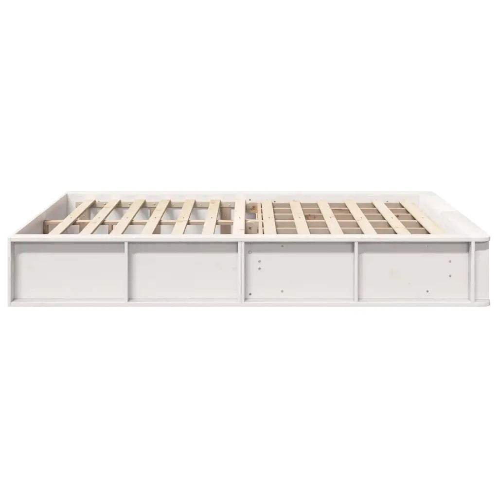 vidaXL Struttura del letto Bianco 210 x 178 x 30 cm Pino massello