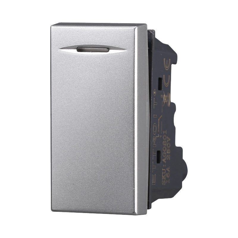 Deviatore 1P 16A Colore Grigio Compatibile Con Bticino Axolute